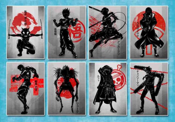 mixed-anime-shadow-poster-pack