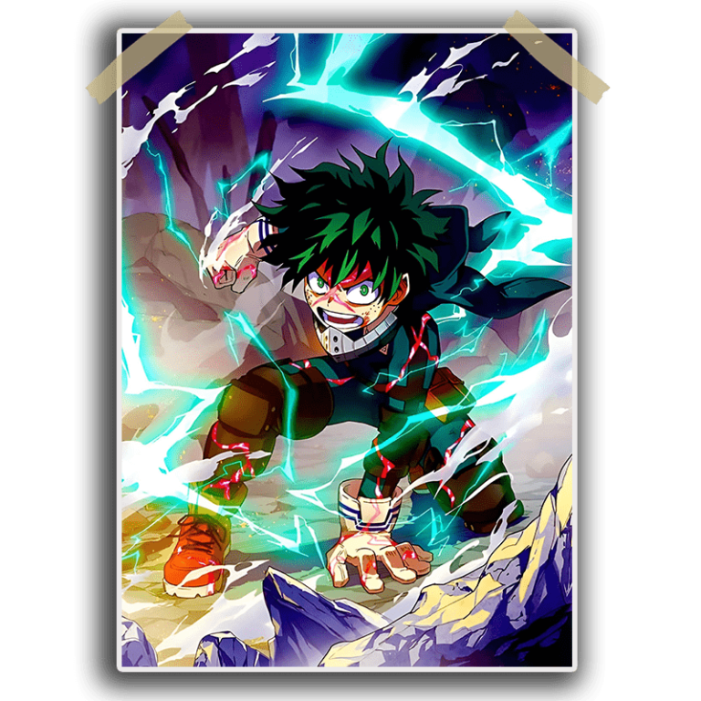 Deku My Hero Academia Single Poster 13×19 Inches 300 Gsm Laminated Drapster 9675