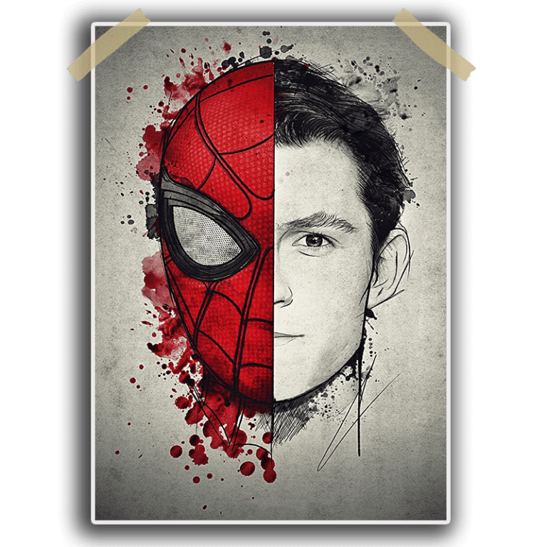 Adesivo Muro Gigante Spider-Man - Decorazione Parete 70x85 Cm Blu Rosso Nero - Foto 4