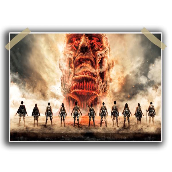 Attack on Titan Group Single Poster | 13×19 inches | 300 GSM ...