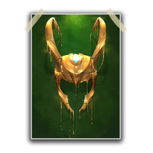Loki helmet Poster