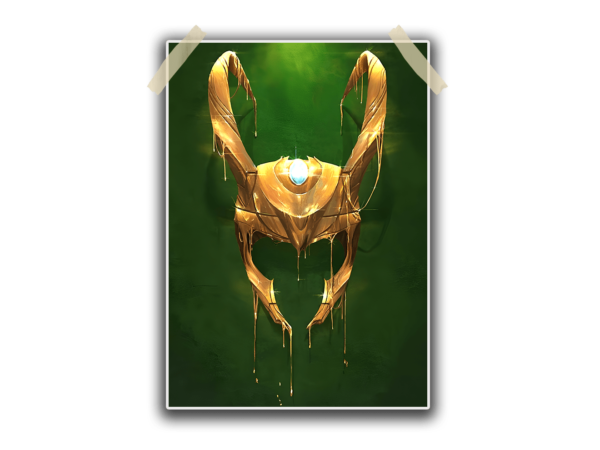 Loki helmet Poster