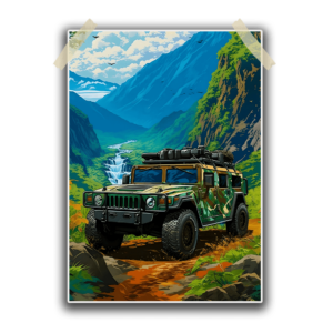 Jeep On Mountain